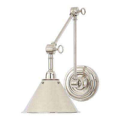 Ralph Lauren Home Anette Library Wall Light - Polished Nickel