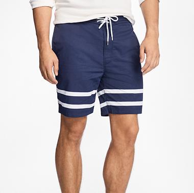 Hybrid Stripe Swim Trunks - Brooks Brothers