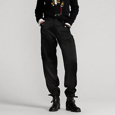 Satin Cargo Trousers