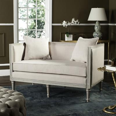 Safavieh Leandra Beige / Rustic Grey Rustic French Country Settee