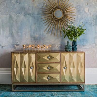 Umberto Brass Sideboard - Graham and Green