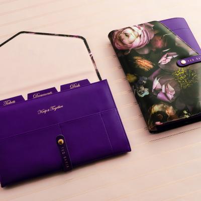 Ted Baker Shadow Flora Travel Documents Holder