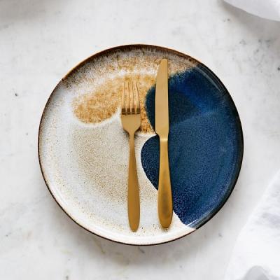 Shapes Stoneware Dinner Plate Rose & Grey