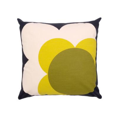 Orla Kiely Single Bigspot Shadow Flower Cushion Yellow - 45x45cm