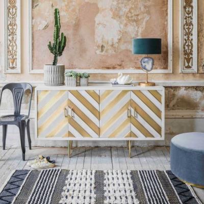 Nala Wood and Brass Sideboard Graham & Green