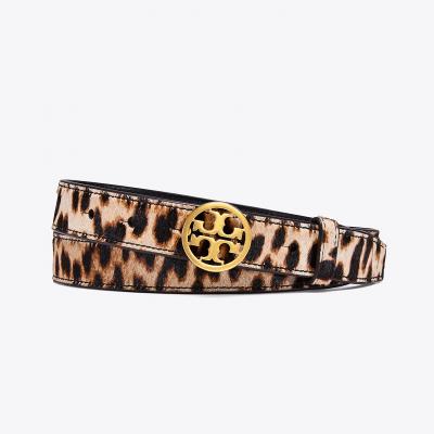 1 Printed Calf Hair Logo Belt : Women