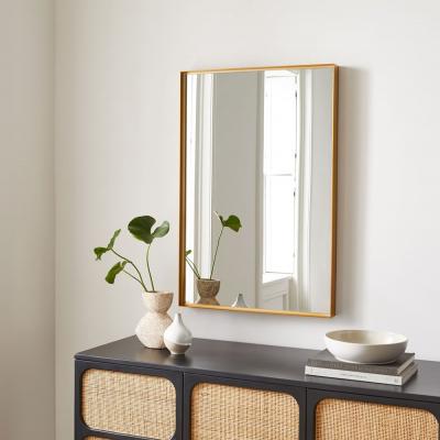 Thin Metal Wall Mirror - Rectangle West Elm