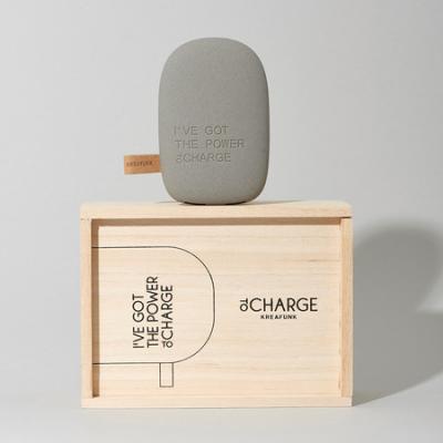 KREAFUNK toCharge Portable Charger - Dark Grey