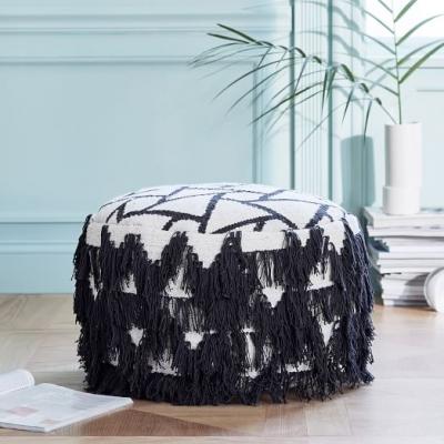 Triangle Shag Pouf west elm