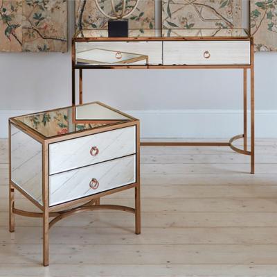 Trinity Console Table Feather & Black