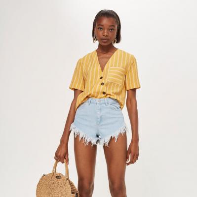 Bleach Fray Kiri Shorts - Topshop USA