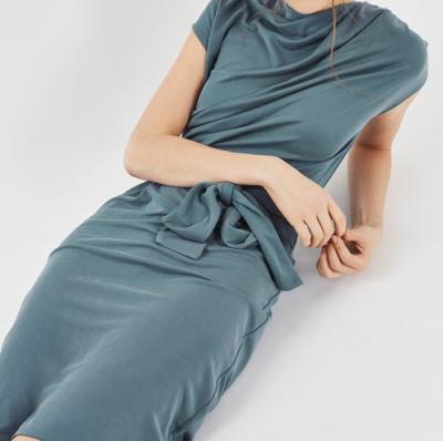 Drape Belted Midi Dress - Topshop