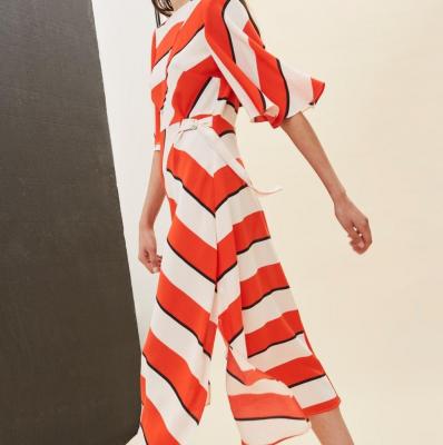 Diagonal Stripe Midi Dress - Topshop USA