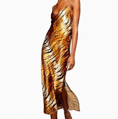 Tiger Satin Slip Dress - Topshop