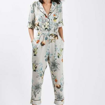 Oriental Print Jumpsuit - Topshop