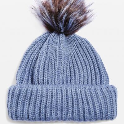 Faux Fur Pompom Beanie Hat - Topshop USA