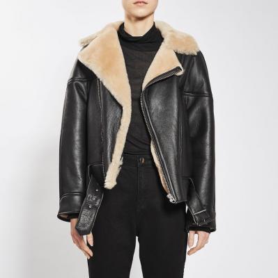 Shearling Aviator Jacket by Boutique - Topshop