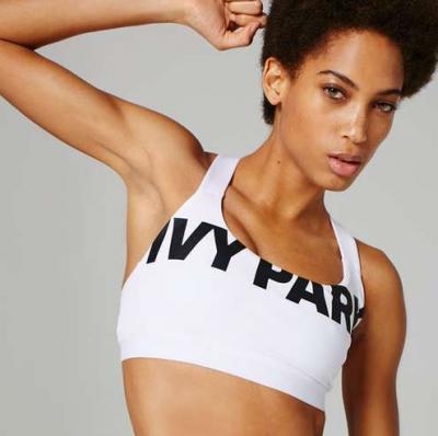 V-Back Mesh Insert Bra by Ivy Park