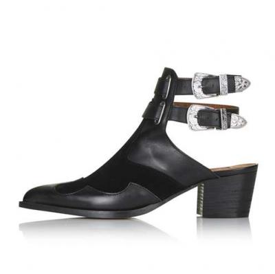 AUSTIN Suede Western Boots - Topshop