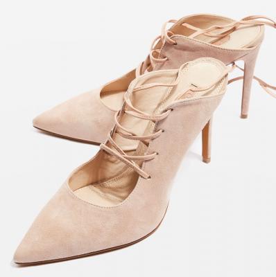 GIGGLE GHILLIE Pointed Tie-Up Heels - Topshop