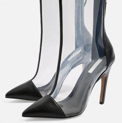 Hockey Transparent Heel Boots - Topshop USA