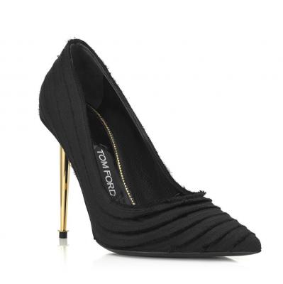 Tom Ford FRAYED SATIN SPIKE HEEL PUMP - for Women
