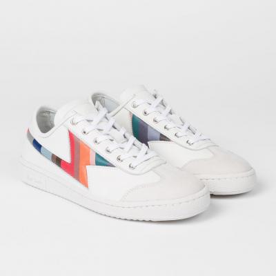 Womens White Swirl Ziggy Trainers - Paul Smith