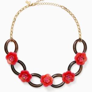 rosy posies link necklace - kate spade new york