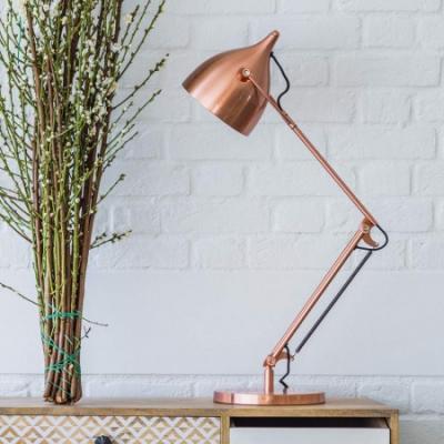 Witt Copper Desk Lamp Lighting - Graham and Green