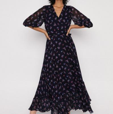 Floral Wrap Midi Dress Oasis