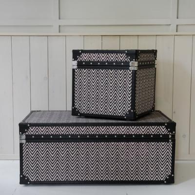 Global Explorer Zigzag Leather Chest - Large