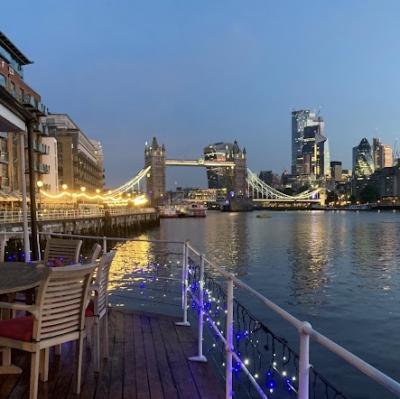 The Harpy Houseboat, Tower Bridge, UK