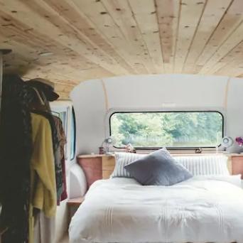 Double Decker bus next to Dartmoor, Devon