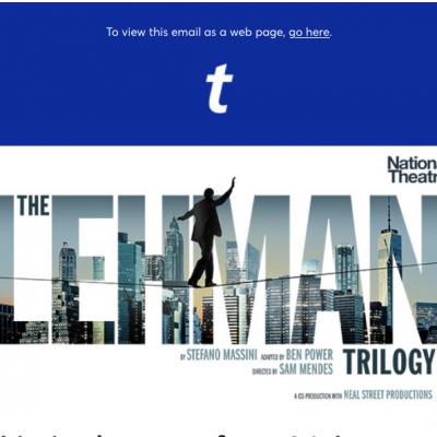 The Lehman Trilogy - Broadway