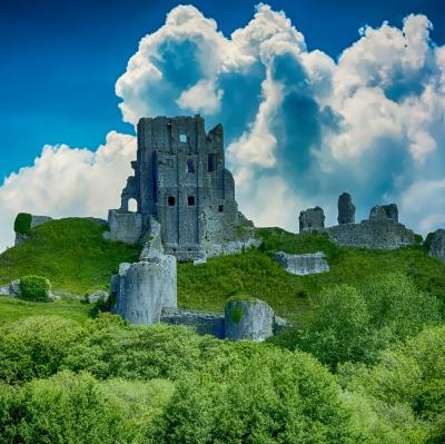 Corfe Castle, Dorset, England