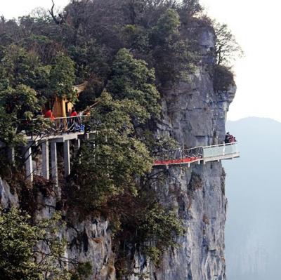 Walk of Faith: Glass Pavement - Tianmen Mountain, Zhangjiajie, China