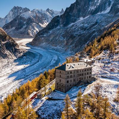 Terminal Neige Refuge du Montenvers Mer de Glace Chamonix, France