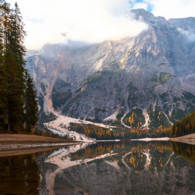 Pragser Wildsee, Prags, Bolzano, South Tyrol, Italy