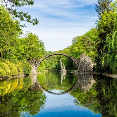 Rakotzbrücke, Gablenz, Saxony, Germany
