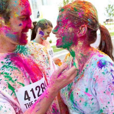 Take part in a colour run