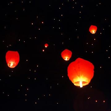 Light a Chinese lantern