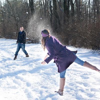 Have a snowball fight