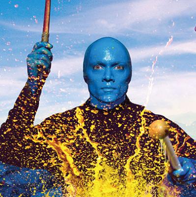 See Blue Man Group perform live