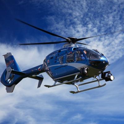 Helicopter flying
