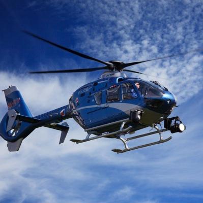 Arrive by helicopter