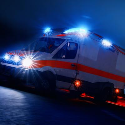 Ride in an emergency ambulance