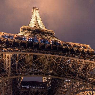 Stand at the top of the Eiffel Tower