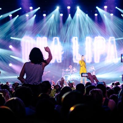 Sit on someone's shoulders at a concert