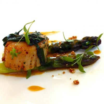 Ea at a restaurant with a Michelin star