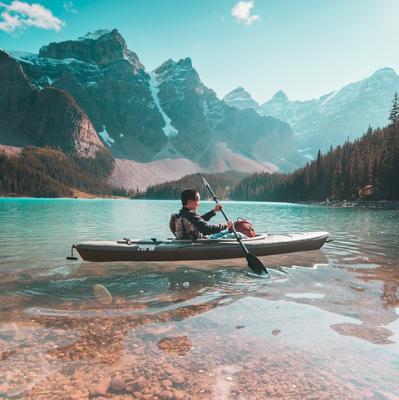 Kayaking in Banff